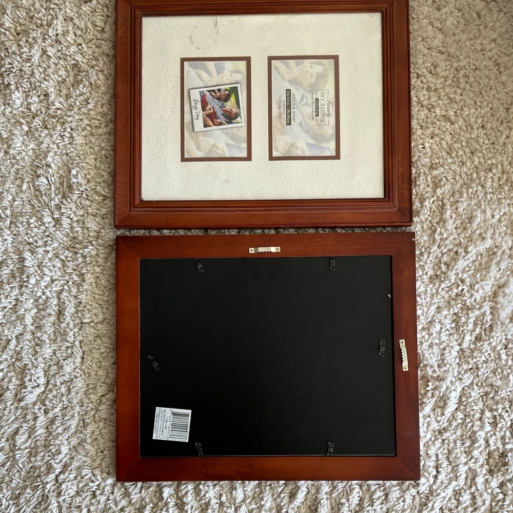 NEW LIGHT BROWN WOODEN WALL FRAME 11”x14” - Picture 3 of 4